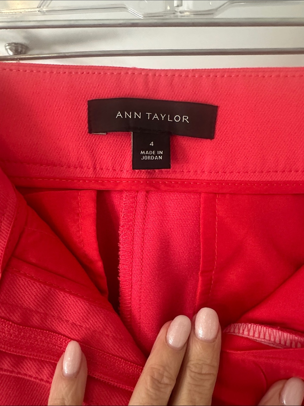 Ann Taylor Red Wide-Leg Dress Pants - Picture 3 of 4